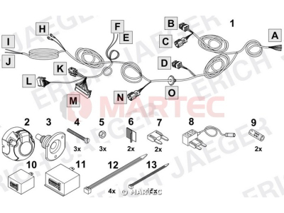 Wiązka dedykowana ERICH 737139 /7-pin/