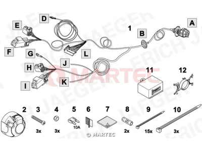 Wiązka dedykowana ERICH 737151 /7-pin/