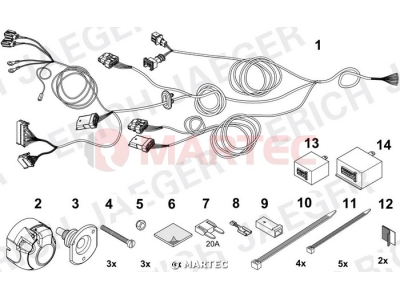 Wiązka dedykowana ERICH 737160 /7-pin/
