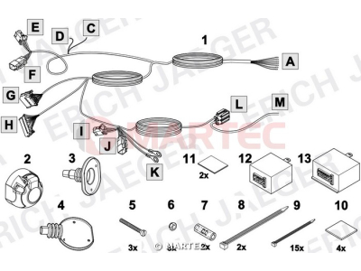 Wiązka dedykowana ERICH 737246 /7-pin/