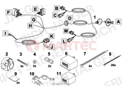 Wiązka dedykowana ERICH 737280 /7-pin/