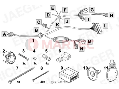 Wiązka dedykowana ERICH 737348 /7-pin/