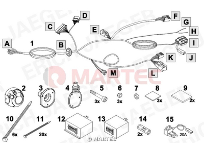 Wiązka dedykowana ERICH 737391 /7-pin/