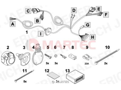 Wiązka dedykowana ERICH 737453 /7-pin/