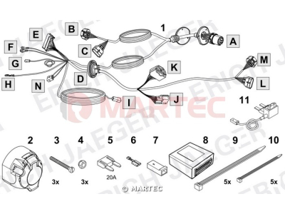 Wiązka dedykowana ERICH 748267 /13-pin/