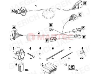 Wiązka dedykowana ERICH 748356 /13-pin/