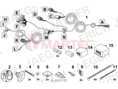 Wiązka dedykowana ERICH 748502 /13-pin/