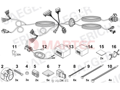 Wiązka dedykowana ERICH 748517 /13-pin/