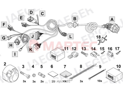 Wiązka dedykowana ERICH 748535 /13-pin/
