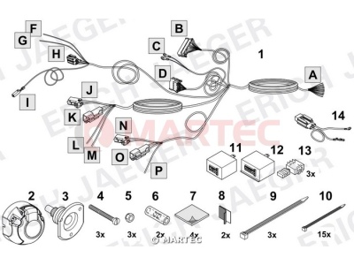 Wiązka dedykowana ERICH 748550 /13-pin/