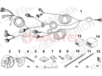 Wiązka dedykowana ERICH 748560 /13-pin/