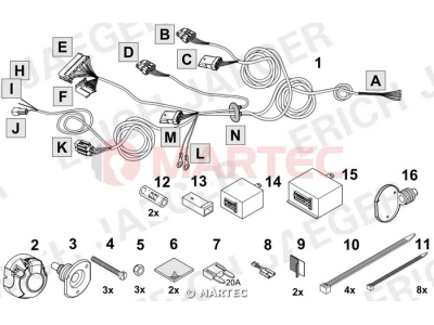 Wiązka dedykowana ERICH 748570 /13-pin/