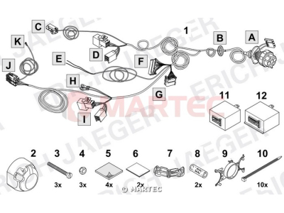 Wiązka dedykowana ERICH 748603 /13-pin/