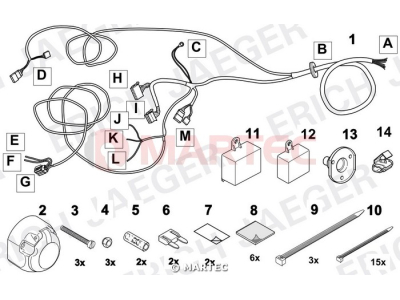 Wiązka dedykowana ERICH 748627 /13-pin/