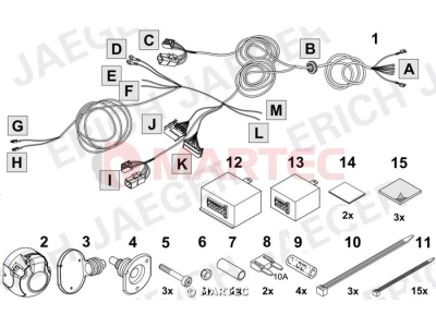 Wiązka dedykowana ERICH 748639 /13-pin/
