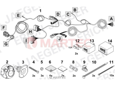 Wiązka dedykowana ERICH 748671 /13-pin/