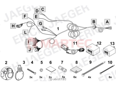Wiązka dedykowana ERICH 748678 /13-pin/