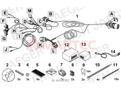 Wiązka dedykowana ERICH 748704 /13-pin/