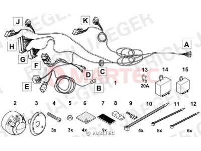 Wiązka dedykowana ERICH 748710 /13-pin/