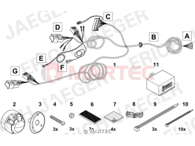 Wiązka dedykowana ERICH 748722 /13-pin/