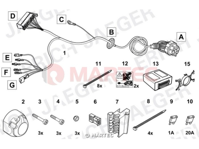 Wiązka dedykowana ERICH 748740 /13-pin/