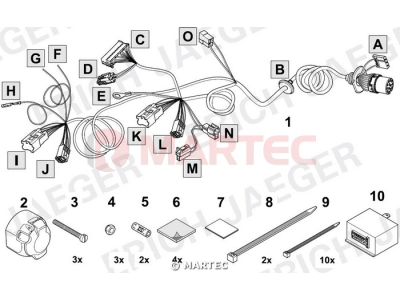 Wiązka dedykowana ERICH 748758 /13-pin/
