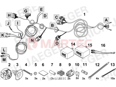 Wiązka dedykowana ERICH 748759 /13-pin/