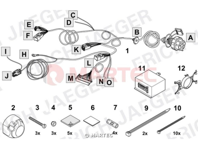 Wiązka dedykowana ERICH 748761 /13-pin/