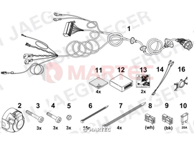 Wiązka dedykowana ERICH 748875 /13-pin/
