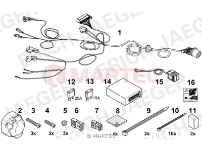 Wiązka dedykowana ERICH 748897 /13-pin/