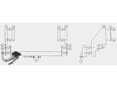 Hak z kulą wypinaną poziomo GDW 1107T35