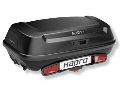 Box bagażowy na hak Hapro Boxer L | matowa czerń