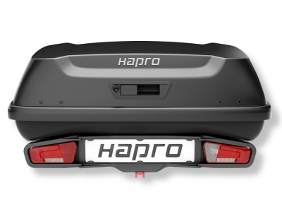 Box bagażowy na hak Hapro Boxer M | matowa czerń