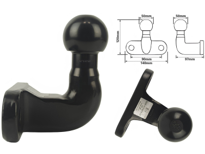 Przedłużka krótka 19 cm z kulą kutą do bagażników marki Thule
