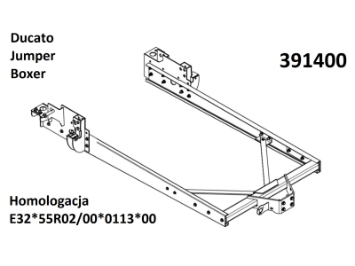 Hak holowniczy do Fiat Ducato Kamper od 06/2006-