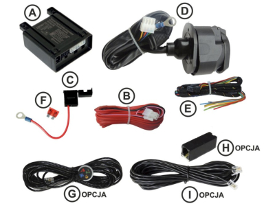 Wiązka haka holowniczego z modułem 13-pin WH3QS-G8-LONG-PWR