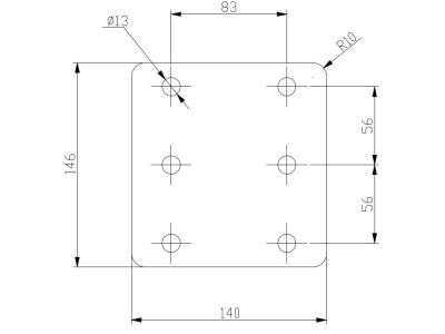 Adapter wysokości do kul kutych BO-6-M12