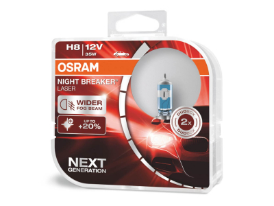 Żarówki halogenowe Osram H8 12V 35W PGJ19-1 NIGHT BREAKER LASER +150% /2szt./