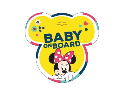 Tabliczka BABY ON BOARD MINNIE
