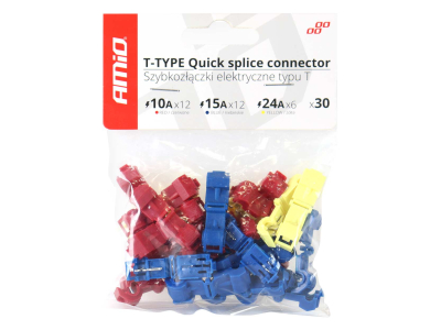 Szybkozłączki elektryczne Typ-T 30szt mix