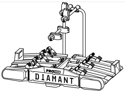 Bagażnik na 3 rowery PROUSER Diamant SG3