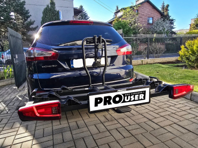 Bagażnik na 3 rowery PROUSER Diamant FG3 BLACK LED | wersja limitowana