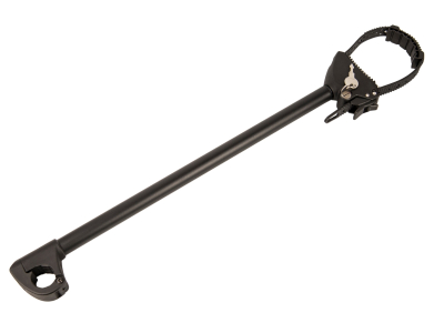 Uniwersalny długi uchwyt ramy z paskiem napinającym do platform rowerowych 55 cm czarny