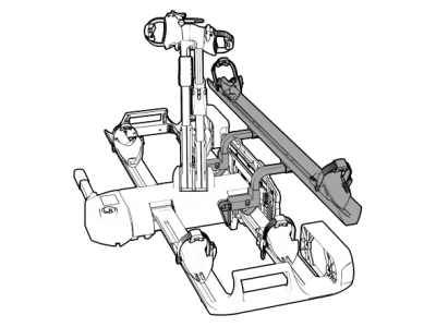 Adapter XB2 na trzeci rower do bagażnika SPINDER TX2 i FG3 BLACK