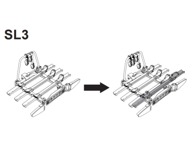 Adapter XB1 na dodatkowy rower do bagażników Spinder SC2, SL3