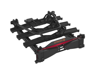 Bagażnik platforma rowerowa na hak SPINDER SL3 LED | przesuwny i składany