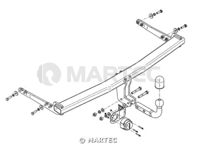 Hak z kulą odkręcaną STEINHOF V-062