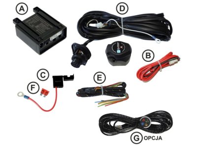 Wiązka haka holowniczego z modułem 13-pin WH3QS-G8-LONG-OUT
